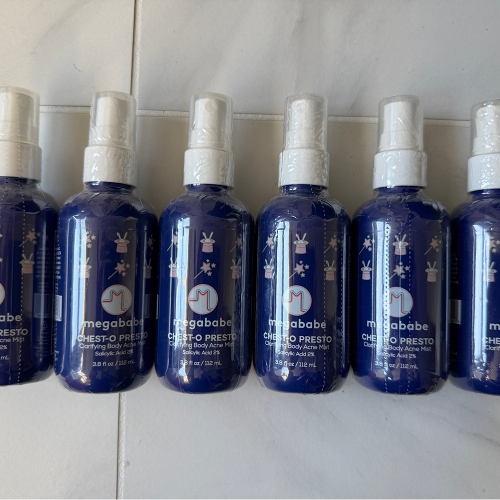 Megababe Chest-O-Presto Body Acne Spray Lot of 6 READ, EXPIRED
